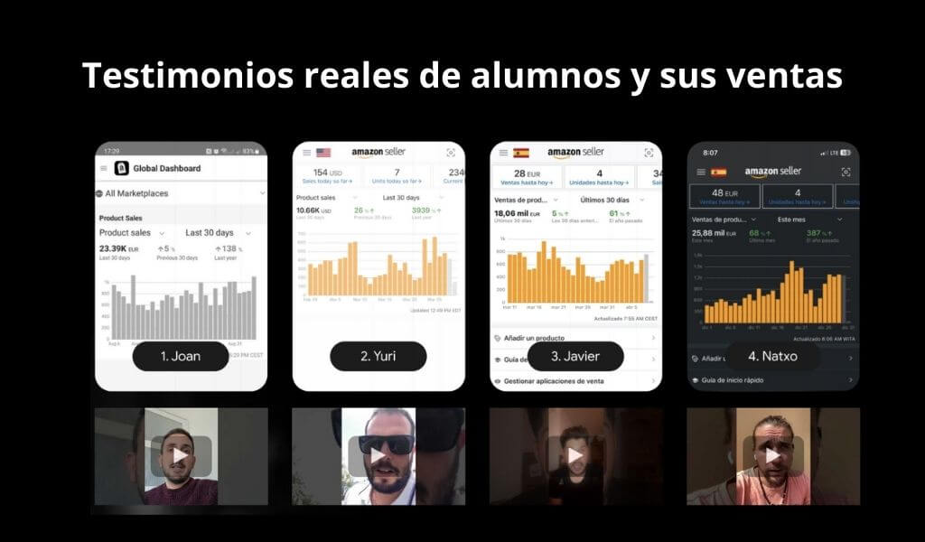 Opiniones reales de alumnos del curso de amzn élite de Gaizka Pérez