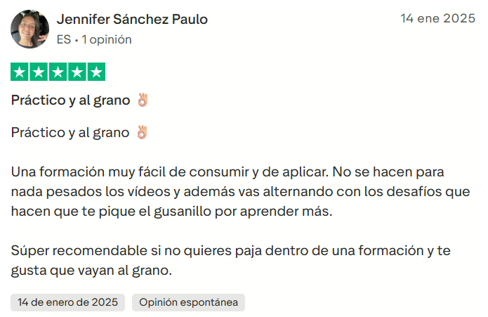 Testimonio real de alumna sobre la academia buildt academy