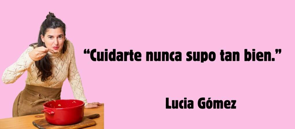 Lucia Gomez de cocinando el cambio, experta en nutrición.